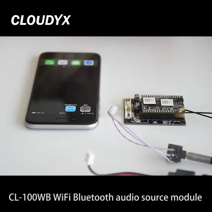 CL-100WB WIFI BT5.0 Airplay audio receiver module network multi-room audio source streaming module for DLNA AirPlay Spotify