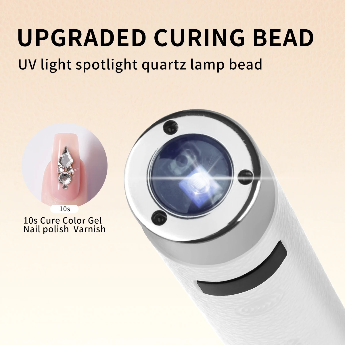 مصباح الأظافر с جسور الاستجابة الاصطناعية UV LED مصباح ميني قابل للشحن اللاسلكي مكتبي وحاسوب محمول ضوء مجفف يجعل جميع الجل للأظافر يصلب بسرعة