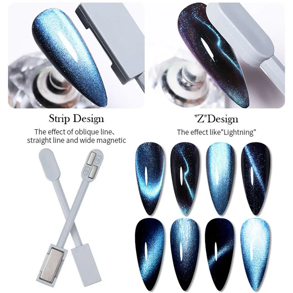 Cat's Eye Magnetic Gel Polish, Nail Art Tools, Acessórios para verniz, Sliced Stick, Magnet Polish para Cat Eye