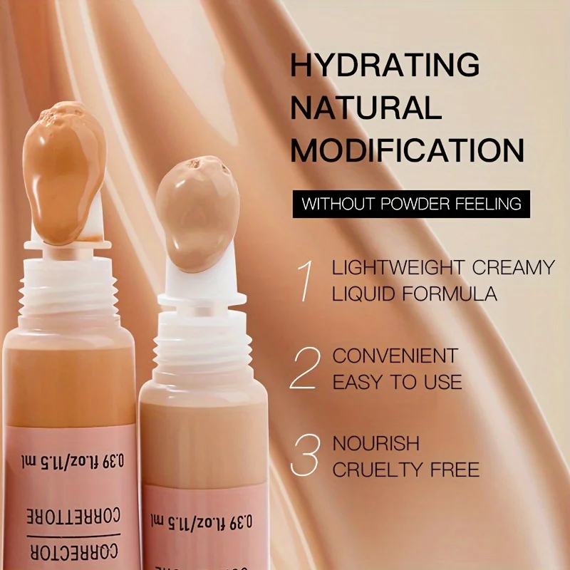 คอนซีลเลอร์กันน้ำและกันน้ำมันอูชาส มีให้เลือก 12 สี มีน้ำหนักเบา ระบายอากาศได้ดี และให้การปกปิดที่เรียบเนียนและสม่ำเสมอ