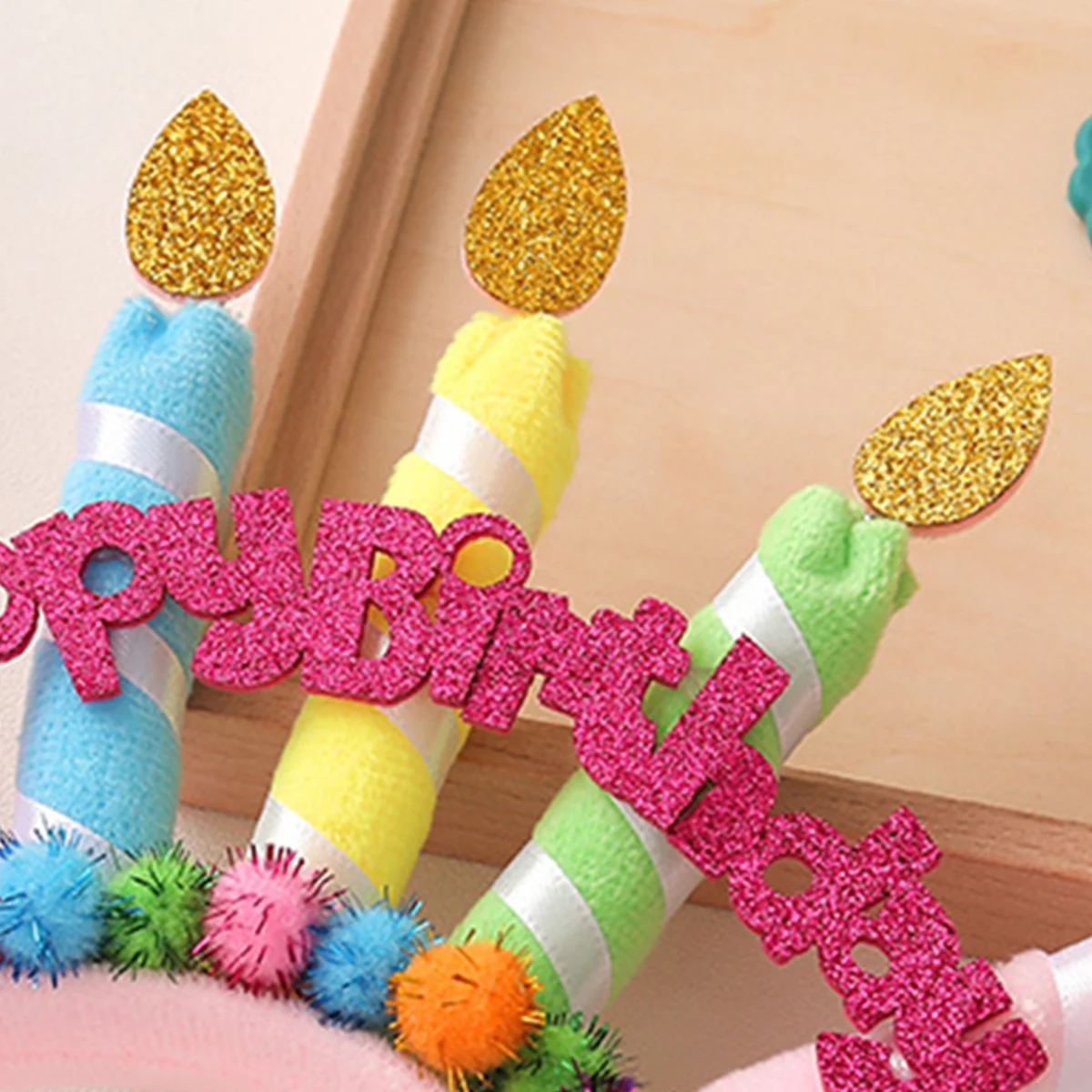 1PC Birthday candles hairband party decorations hair accessories headdress