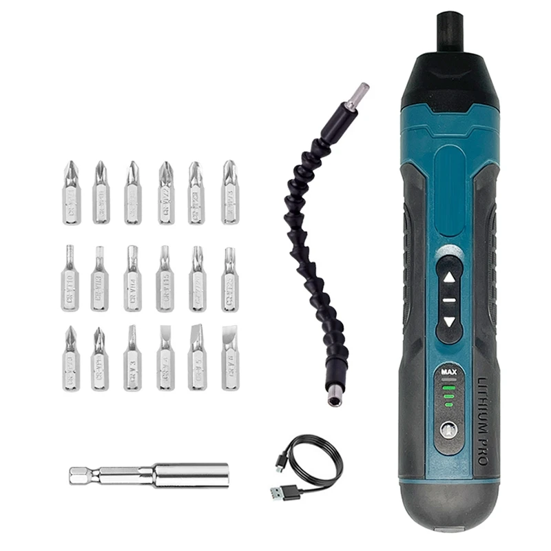 

Mini Electric Screwdriver Set Multifunctional Screwdrivers Repairing Tool Kit Electric Screw Driver With 18Pcs Bits