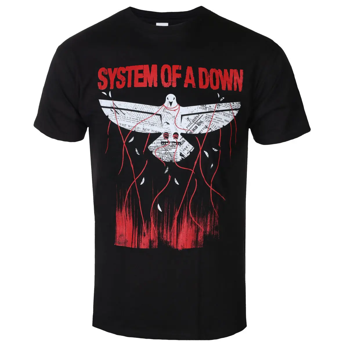 System Of A Down - Dove Overcome Pattern Printing Summer Fashion T-Shirt Men Women Cotton T-shirt Casual Street Classic T-shirt