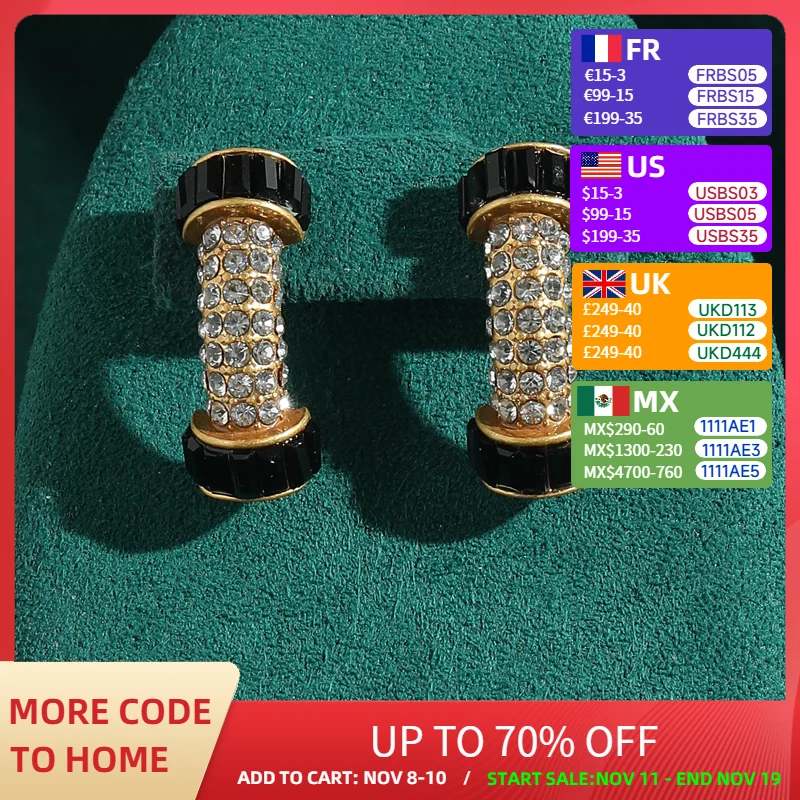 

Vintage Jewelry Rhinestones Bones Studs Earrings High Quality Dripping Oil Bohemian Accessories For Woman Summer 2025 Trend New