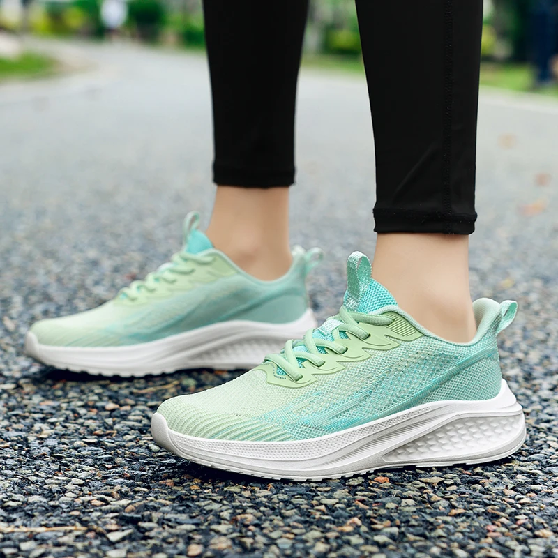 

YRZL Women's Running Shoes Breathable Mesh Sneakers Anti Slip Lightweight Athletic Sports Shoe Men Walking Training Man Sneakers
