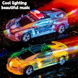 New Cool And Luminous Children's Toys Universal Car Music Sports Car Police Car Model Electric Children's Toys Gifts