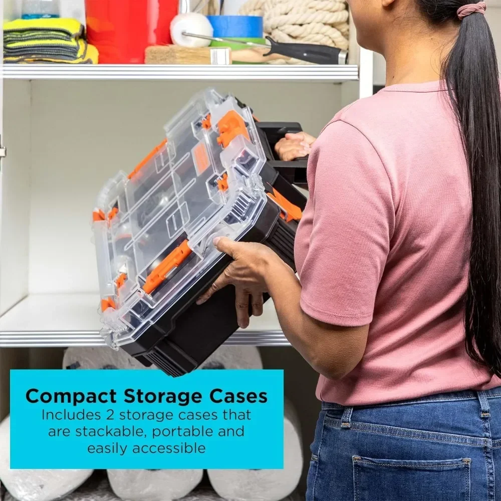 MATRIX 20V MAX Power Tool Kit, Includes Cordless Drill, 12 Attachments and Storage Case (BDCDMT1212KITC1)