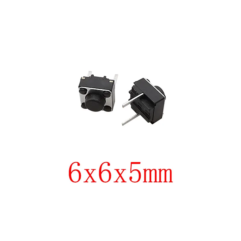 6x6mm Micro Tactile Switch Momentary Tact DIP Switch 2 Pin 6x6mm Micro Touch Push Button Tactile Switch High 4.3/5/6/7/8/9mm – Detail 3