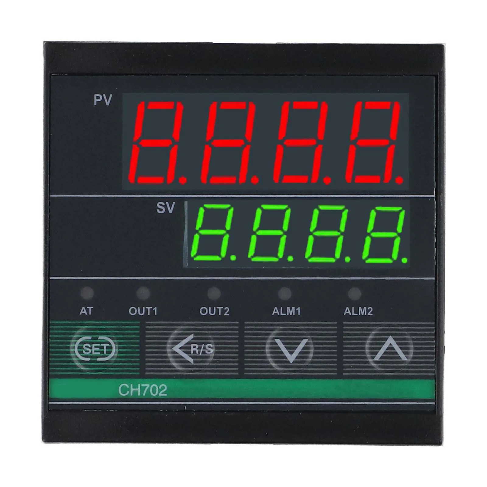 1PC CH702 Intelligent PID Temperature Controller With Dual Output Relay Two Alarm Modes K-Type Input LCD Display Thermostat