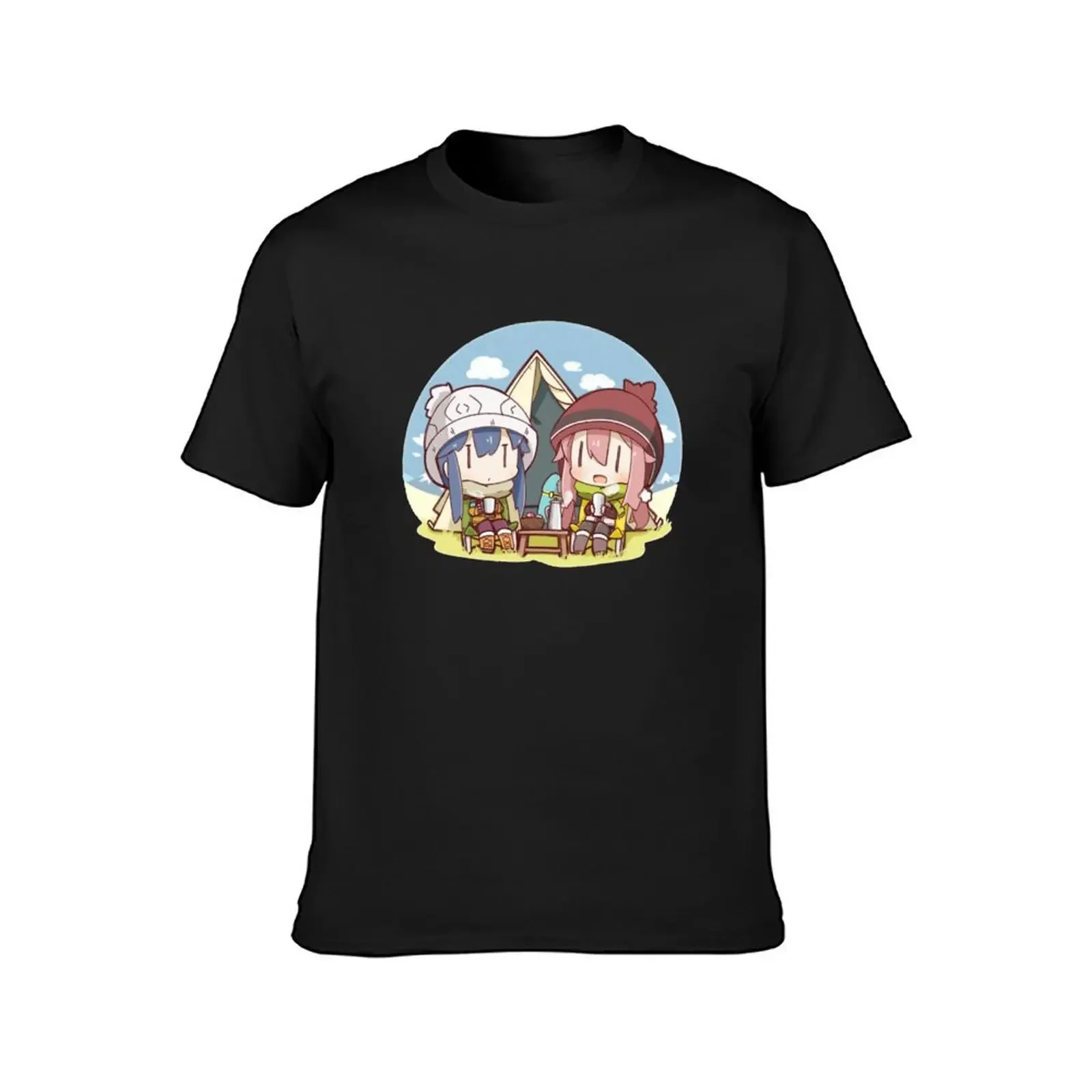 Rin & Nadeshiko | Yuru Camp (Laid-Back Camp) T-Shirt plus sizes summer top summer tops designer shirts black t-shirts for men