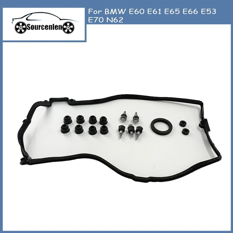 

ДЛЯ BMW E60 E61 E65 E66 E53 E70 N62 Прокладка крышки клапана OEM 11127513195 11127513194