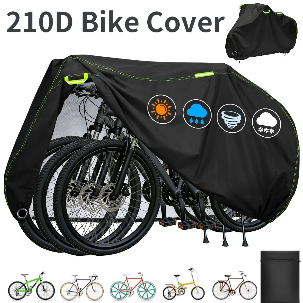 

Outdoor Bike Cover 210D High Quality Bicycle Protector Multipurpose Sun Rain Snow Dust Waterproof All Weather Protective Covers
