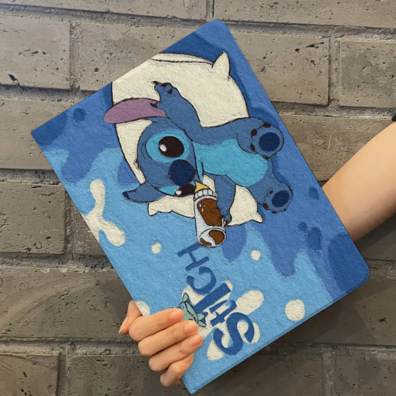 

New Fashion Stitch Cartoon Case For iPad Pro 2024 Mini 2 3 4 5 6 7 8.3Inch Air 3 4 5 6 10th Gen 9th 8th Tablet Protective Cover