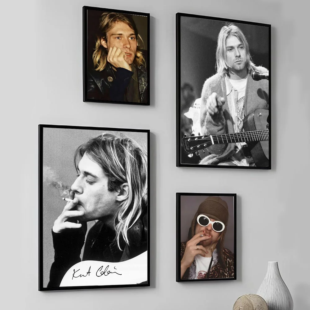 Singer Kurt Cobain Live Poster Wall Art Home Decor Room Decor Digital Painting Living Room Restaurant Kitchen Art