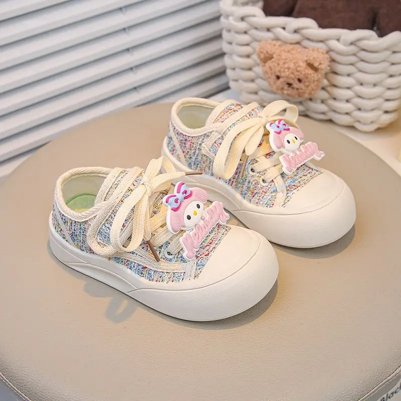 

Kawaii My Melody Sanrio студенческие милые кроссовки с героями мультфильмов, детские удобные кроссовки, противоскользящая обувь, подарок для детей