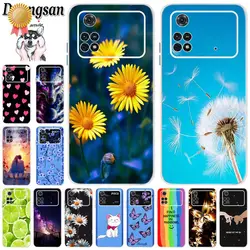 For Cover Xiaomi Poco M4 Pro Case Cartoon Capas Bumper Back Shockproof Soft TPU Case For Xioami Poco M4 Pro M4PRO 4G Phone Cases