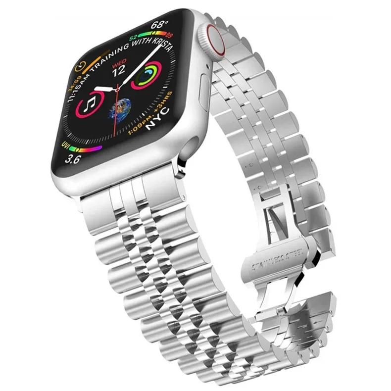 Watch Strap For Apple watch Band 40mm 41mm 42mm 44mm 45mm 46mm 49mm Stainless Steel Link Bracelet iWatch Ultra 2 se 5 6 7 8 9 10