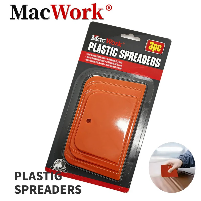 4/5/6 Inch Body Filler Spreaders Automotive Reusable Spreader Tools for Applying Fillers Putties Glazes Caulks and Paint