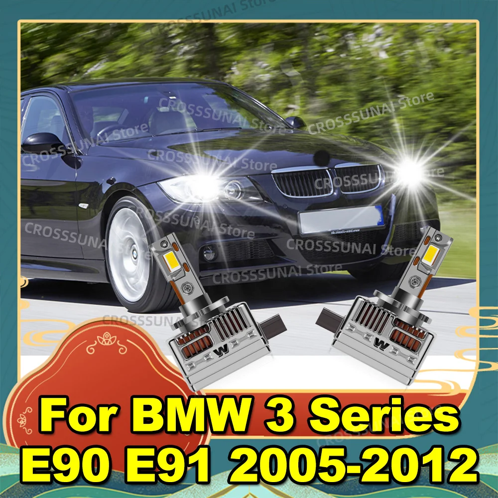

Led Car Headlight Canbus HID Bulb 1:1 Turbo Auto Light 6000K for BMW 3 Series E90 E91 2005 2006 2007 2008 2009 2010 2011 2012