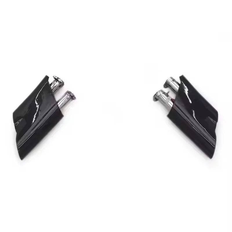 Tuning Stainless Steel Led Exhaust Tips for Mercedes-Benz G500 G550 W463A W464 Exhaust Pipe Carbon Fiber Tips Tail Throat