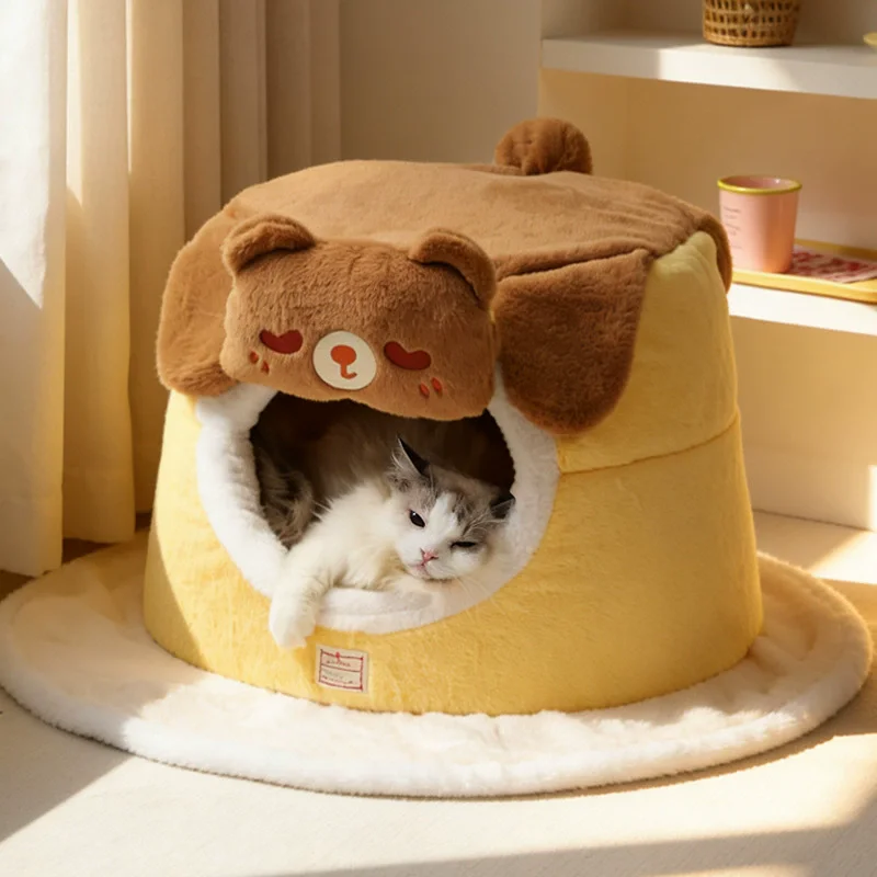 

Моющееся плюшевое гнездо для щенков и кошек, кровать для маленьких собак, теплый диван, средняя корзина, большой аксессуар, товары для домашних животных