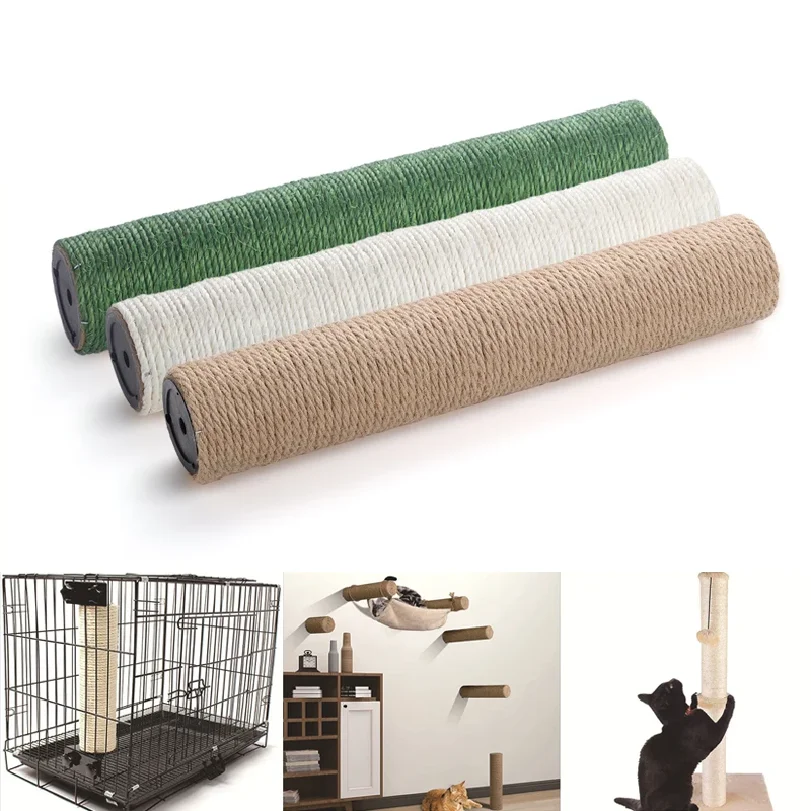 Postes rascadores para gatos: Poste de extensión de repuesto, poste de rascado reemplazable, poste de repuesto para animales pequeños, para jugar en interiores.