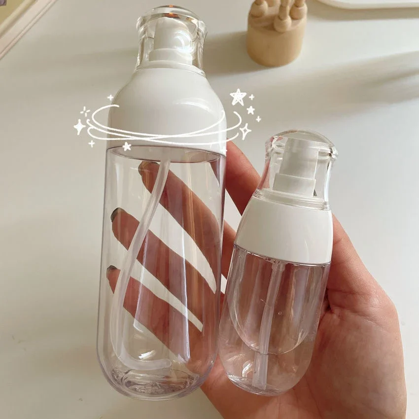 4styles Plastic Cream Shampoo Pump Bottle Portable Refillable Lotion Bottles Container Essential Oil Travel Tools Empty Cosmetic