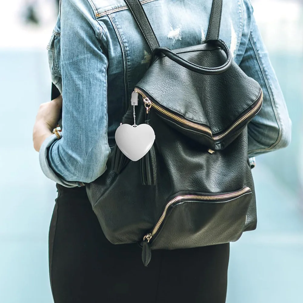 Led bolsa de luz saco lâmpada em forma de coração sensor toque bolsa luz com chaveiro alimentado por bateria mochila luz presentes para mulher