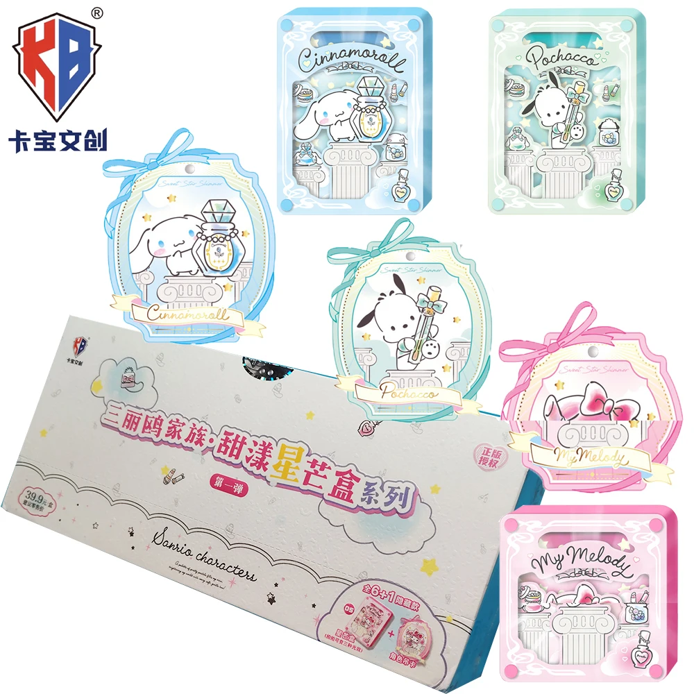 

Genuine KABAO Sanrio Sweet Star Shining Blind Box Cinnamoroll Kuromi Characters Exquisite Collection Toys Accessories Fans Gifts