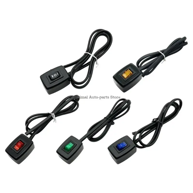 LED Backlit Motorcycle Toggle Switches Weather Resistant Plastic Quick Install