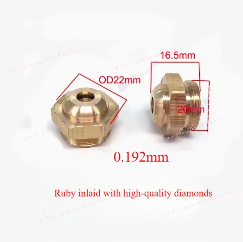 Ruby Molybdenum Wire Guider 0.192mm 0.195mm Water Panel Spray Cooling Plate Guide for Medium Speed WEDM Wire Cut Machine 1PC
