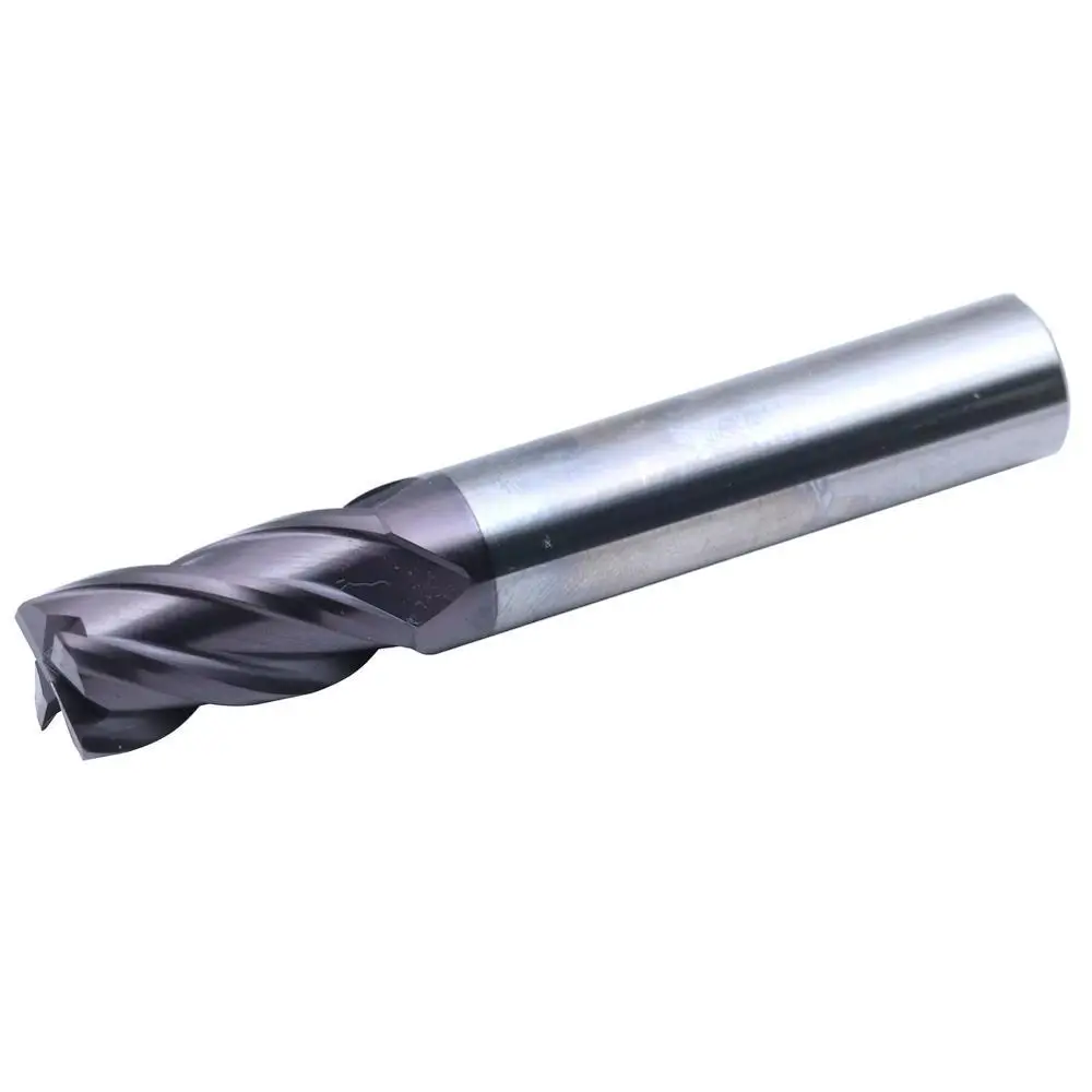 

1PCS Cutting Lengthen End Mill 100L HRC55 4 Flute 1mm Milling Tungsten Steel Spiral Tools Milling Cutters Round Ball Nose