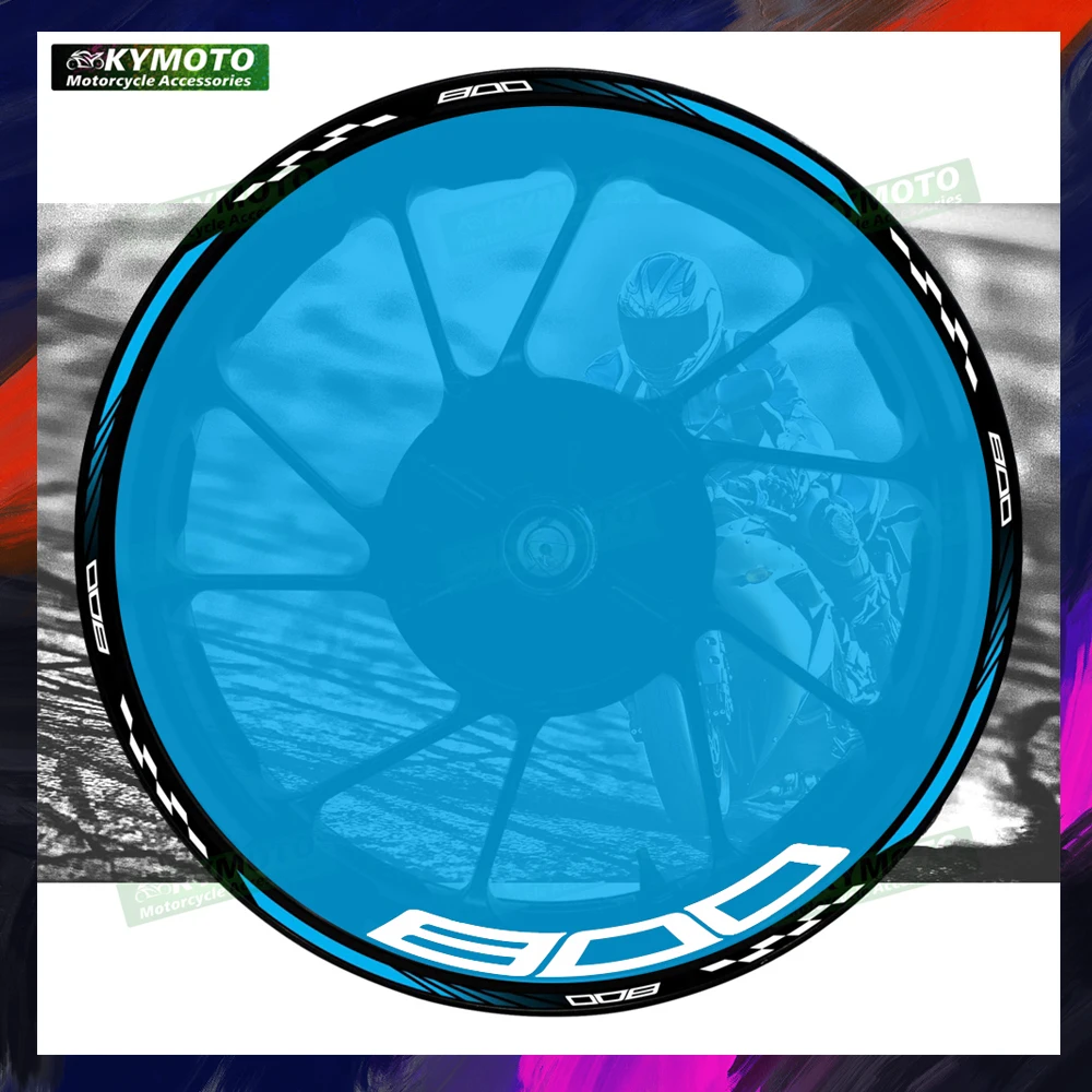 

For Z800 Z 800 motorcycle accessories 17 inch front and rear rims decals fairing reflective stripes sticker decoration