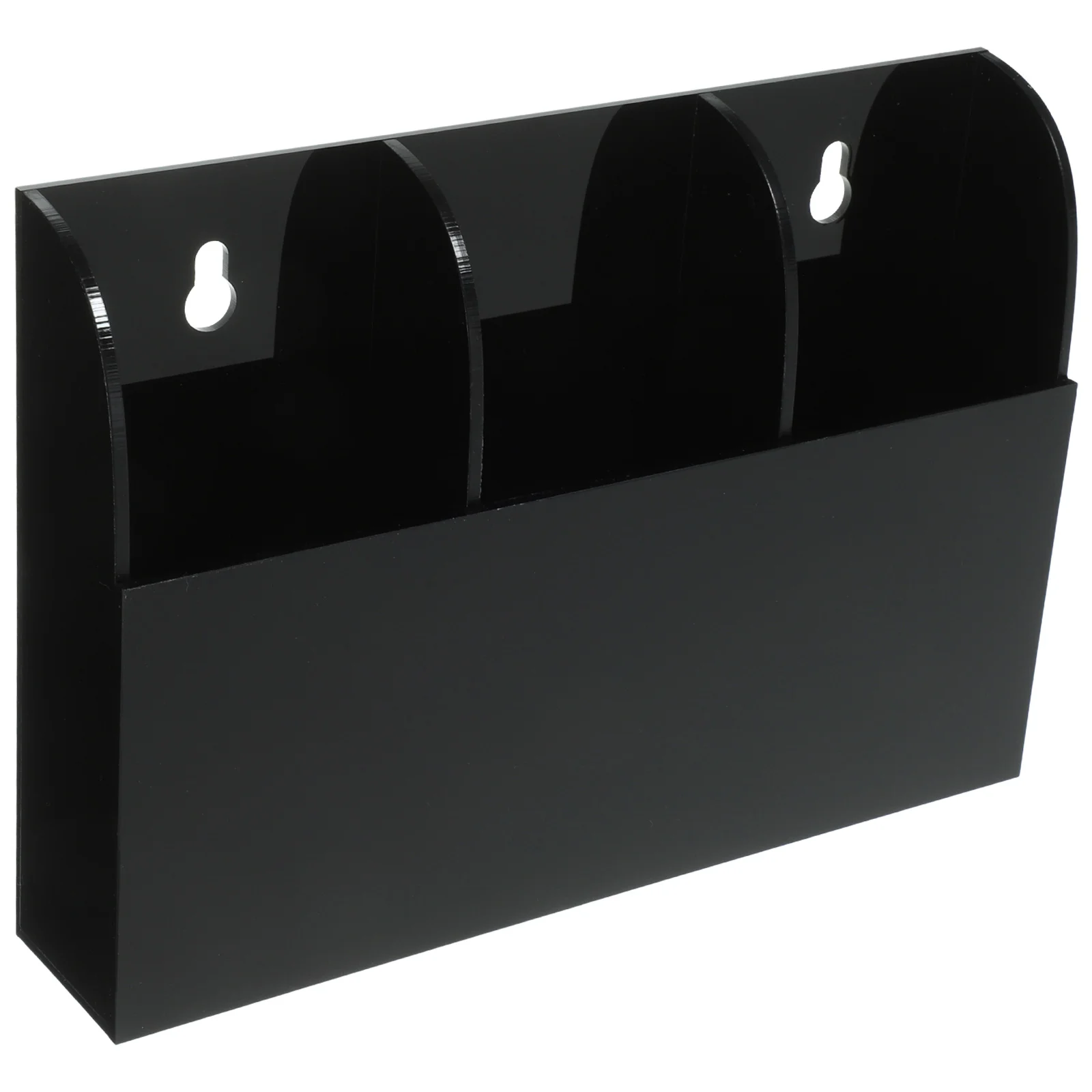 Caja de almacenamiento soporte para teléfono móvil soporte montado en la pared estante colgante acrílico organizador de control remoto multifunción tipo de oficina
