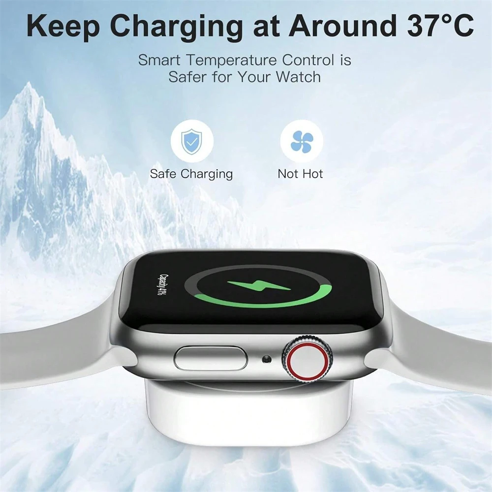 NNBILI For Apple Magnetic Wireless Charger For iWatch 8 7 6 5 4 3 Portable Fast Charging Watch Series USB Cord Cable Accessories