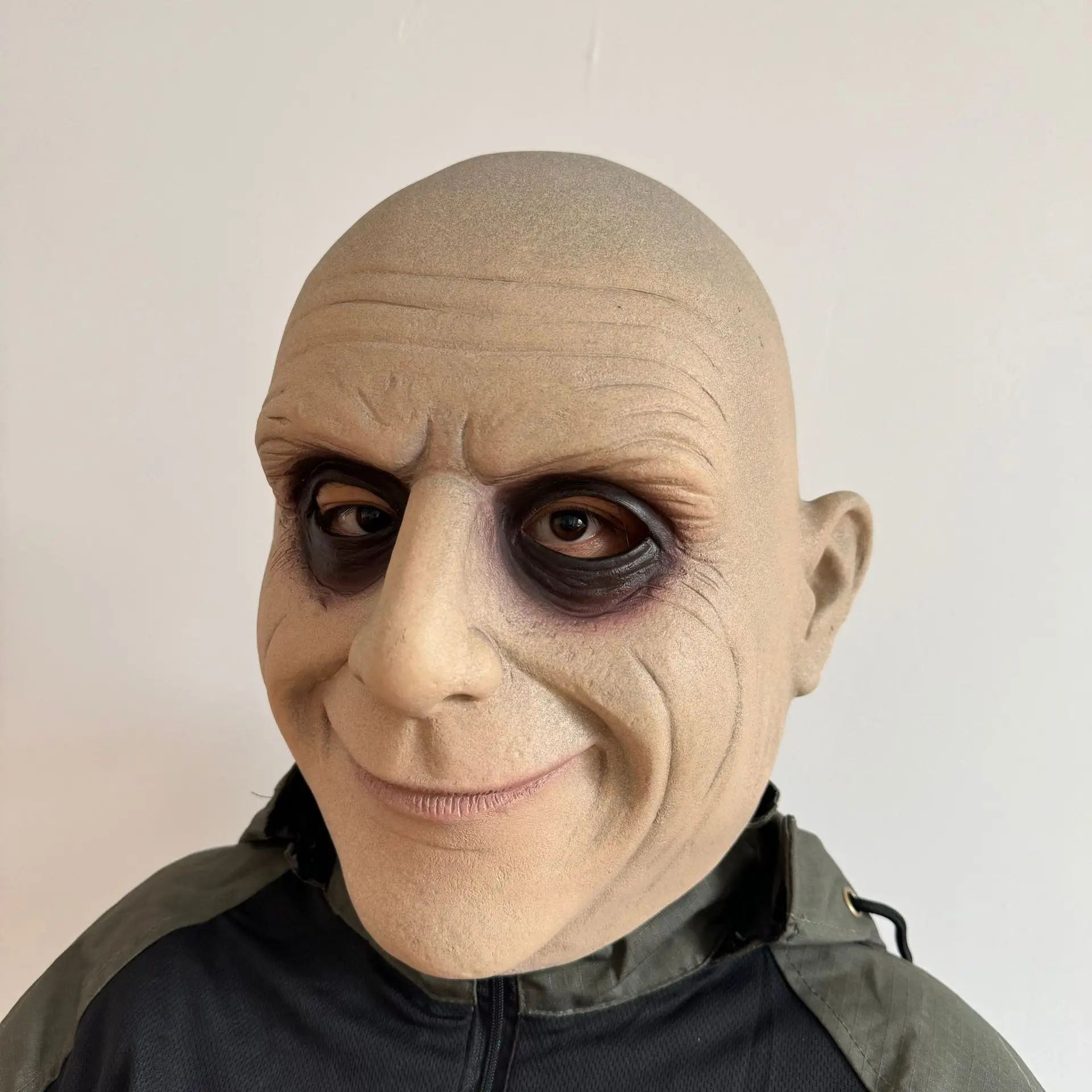 Mercredi oncle Fester Cosplay masques Latex pleine tête Halloween Costume fête masques drôles accessoires pour homme adulte
