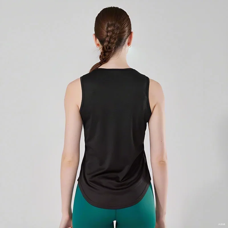 Canottiere da palestra da donna estive Abbigliamento da allenamento fitness Camicia senza maniche per bodybuilding allentata ad asciugatura rapida Gilet da basket alla moda