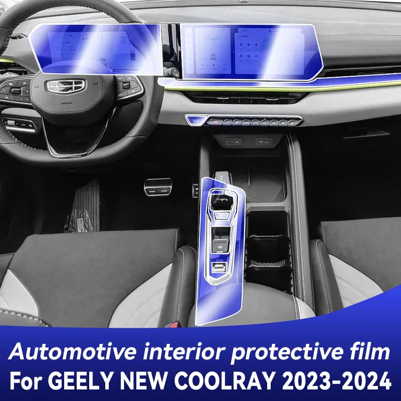 Per GEELY NEW COOLRAY 2023 2024 pellicola protettiva per schermo interno automobilistico TPU Anti-graffio pannello cambio navigazione cruscotto