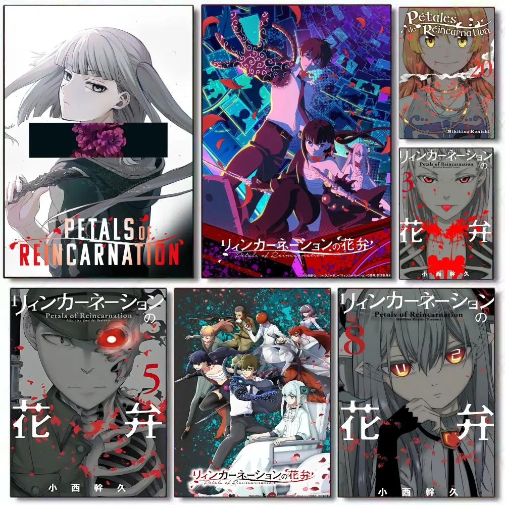 

Petals of Reincarnation‌ Poster HD Art Mural Wallart Waterproof Vintage Print Decor for Home Decoration DIY Durable