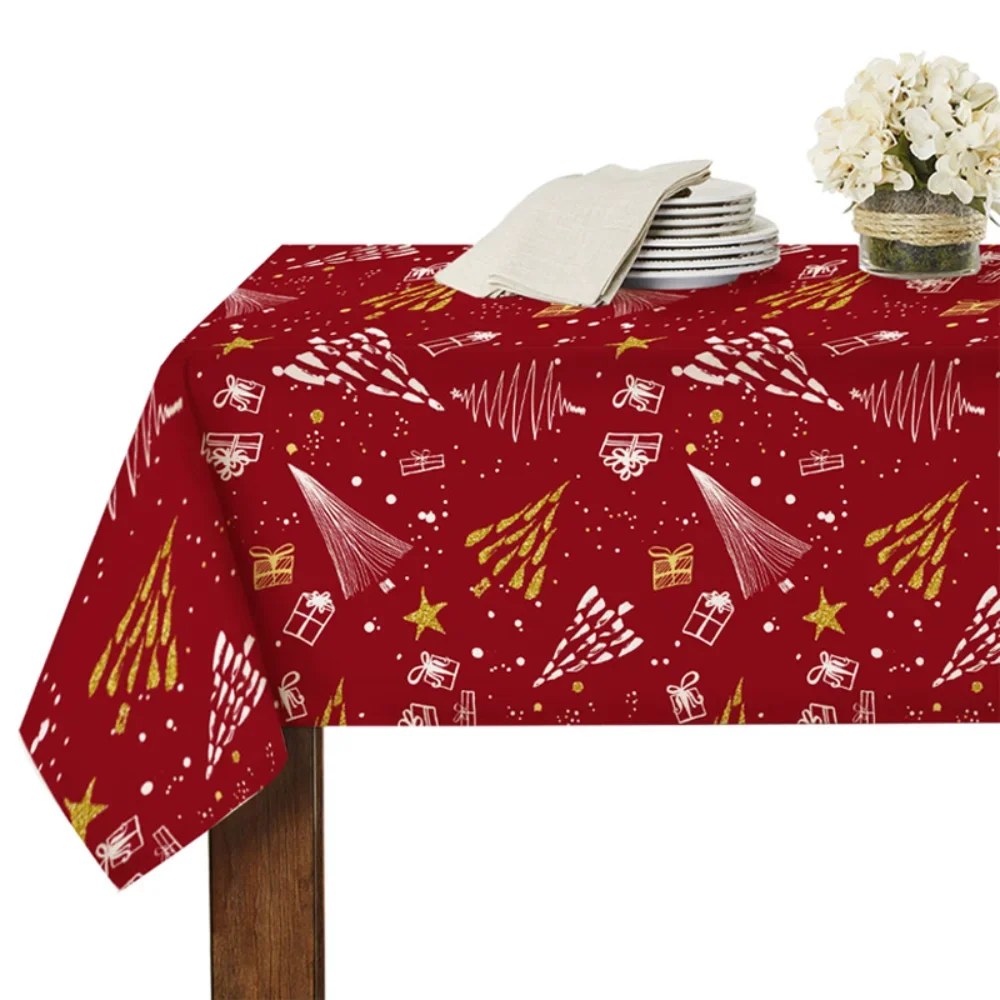 RYB HOME Christmas Tablecloth Waterproof Party Table Cloth Toalha De Mesa Nappe Decoracao Para Casa Manteles Table Cover