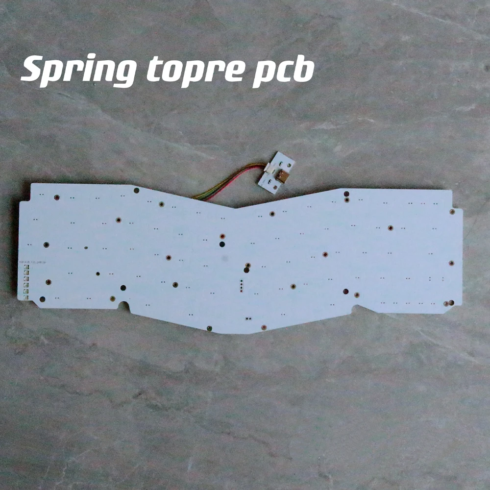 Alice Spring Dome MX Topre Switch Pojemnościowa klawiatura EC Wewnętrzny zestaw PCB QMK VIA Kompatybilny Weikav Record Alice/OWlob Spring