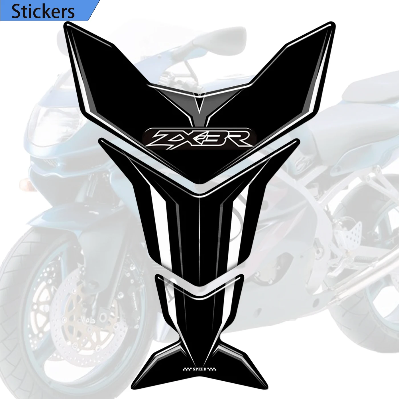 

For Kawasaki Ninja ZX3R ZX 3R ZX-3R 300 Tank Pad Stickers Decal adhesive Emblem Logo Protector Gas Fuel Oil Kit Knee