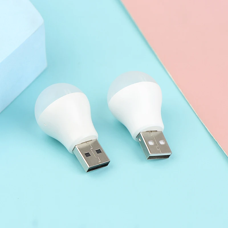 Lampu malam LED Mini USB portabel, lampu LED baru