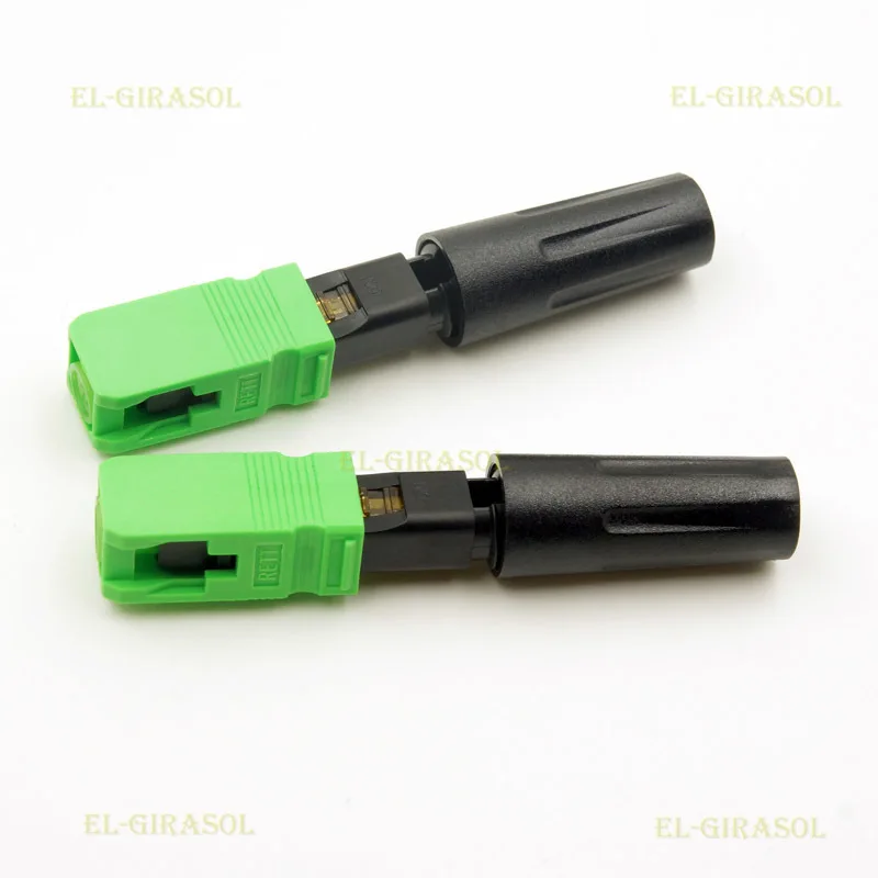 Fast Fiber Optic SC APC FTTH Connector Simple Fiber Optic Fast Use SC APC Connector With 3m Per Second