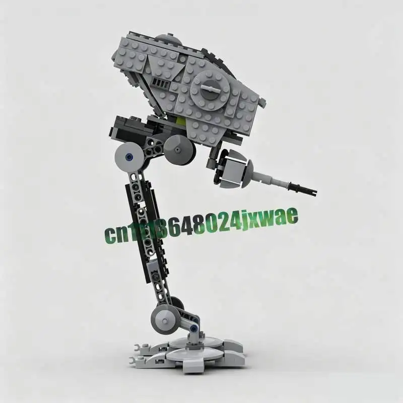 345Parts Two Legged Walking Mech Model Custom Puzzle Technical Diy Assembly Building Blocks Toy Popular Gift Collection Display