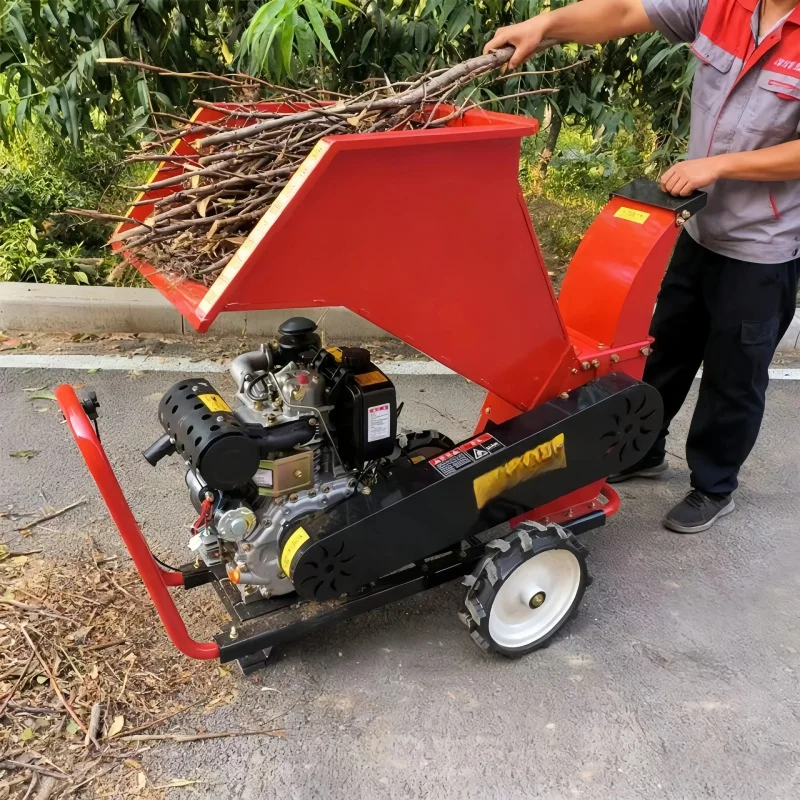 

Heavy Duty 600-800Kg/H Wood Branch Crusher, Industrial Grade For Forestry And Farming
