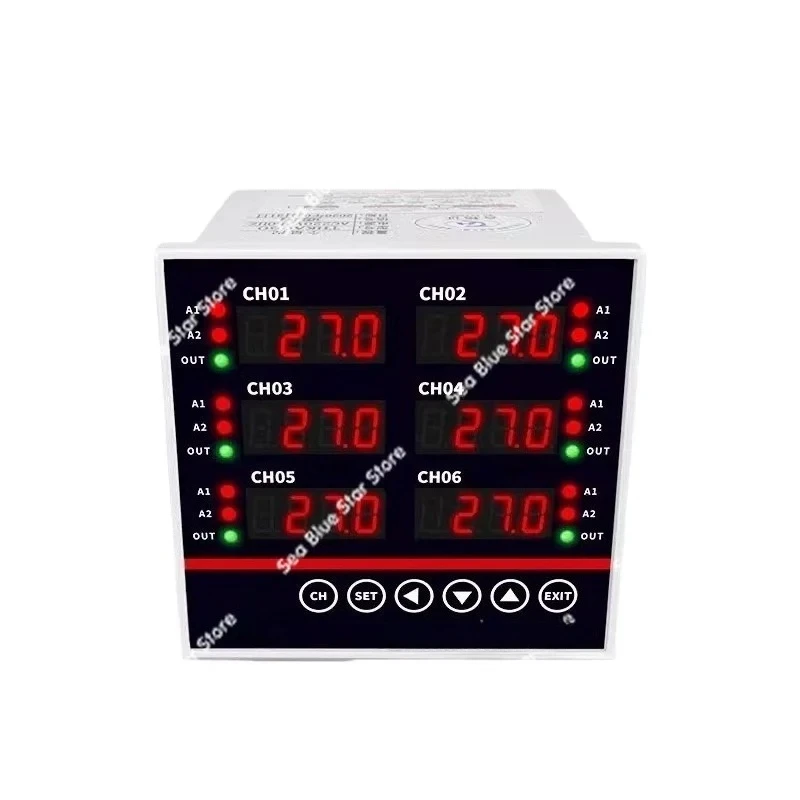 Multi-channel thermostat 2-channel 4-channel 6-channel thermostat, temperature intelligent control instrument