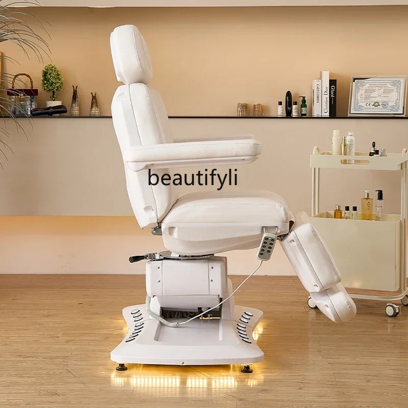 N178 G High-end beauty salon beauty bed Electric lifting body bed with rotating heating foot control