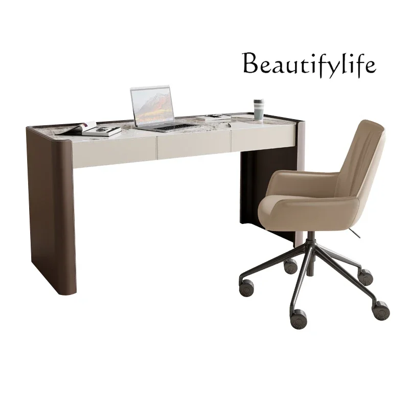 X الإيطالية الحد الأدنى روك بلاطة مكتب ضوء فاخر مكتب دراسة منزلي الحديثة بسيطة شقة صغيرة الكتابة مكتب الكمبيوتر