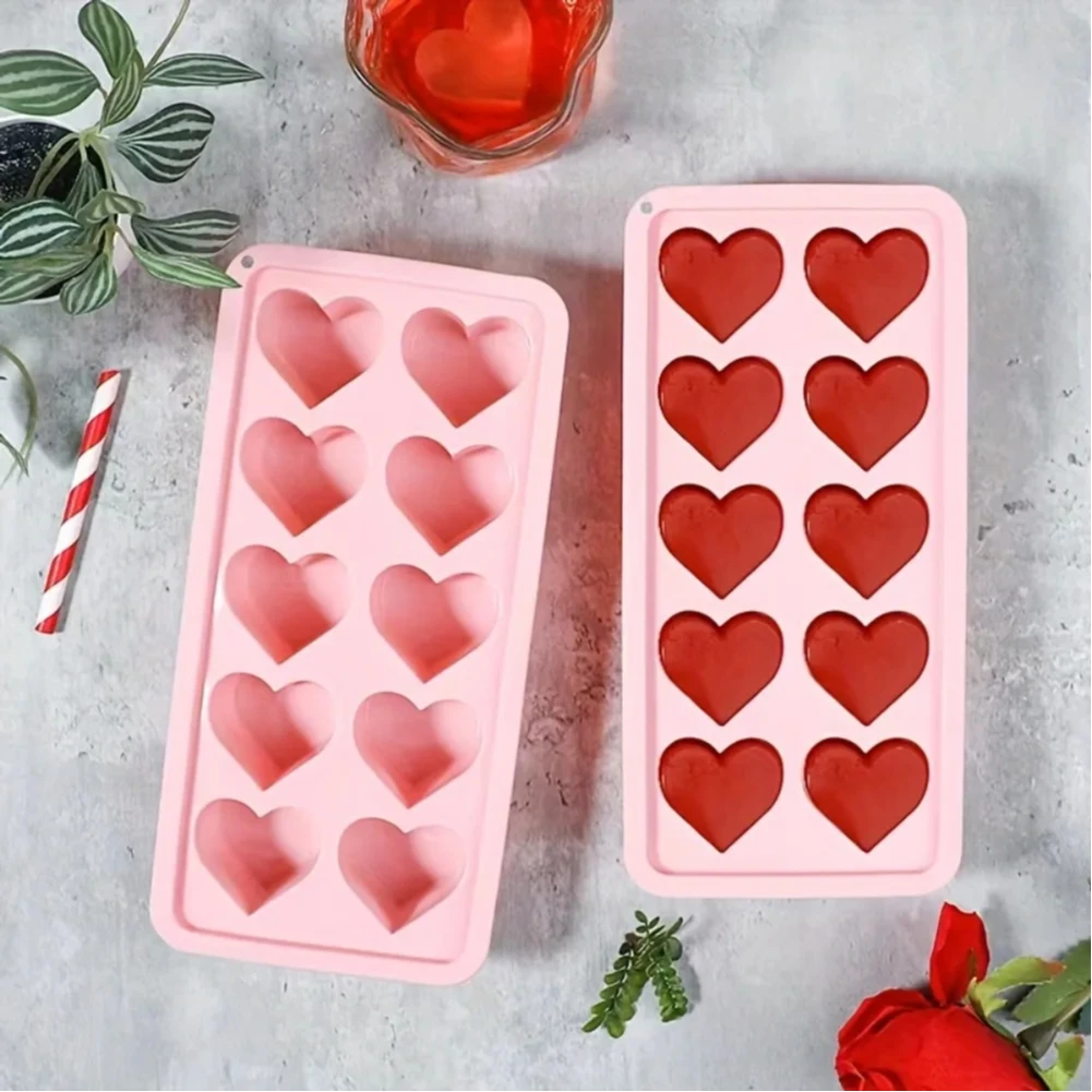 

1pcs Heart-shaped Ice Cube Mold Multifunctional for Pudding Candy Whiskey Kitchen Accessaries Party Supplies Valentine's Day